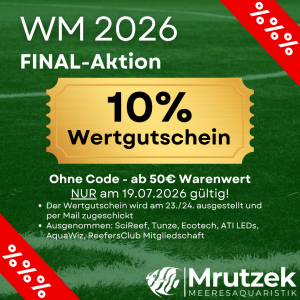 Meeresaquaristik News: 10% Wertgutschein - ab 50€ Warenwert