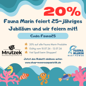 Meeresaquaristik News: 20% auf Fauna Marin (10.07.-12.07.) Meeresaquaristik News: 20% auf Fauna Marin (10.07.-12.07.)